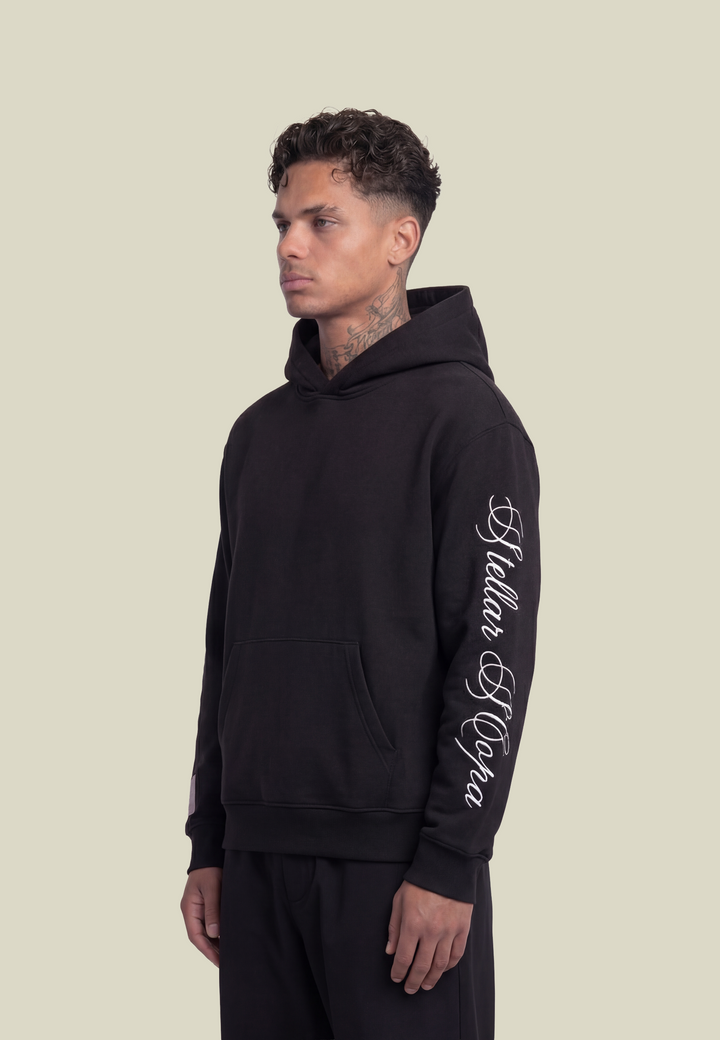 Women's black casual hoodie