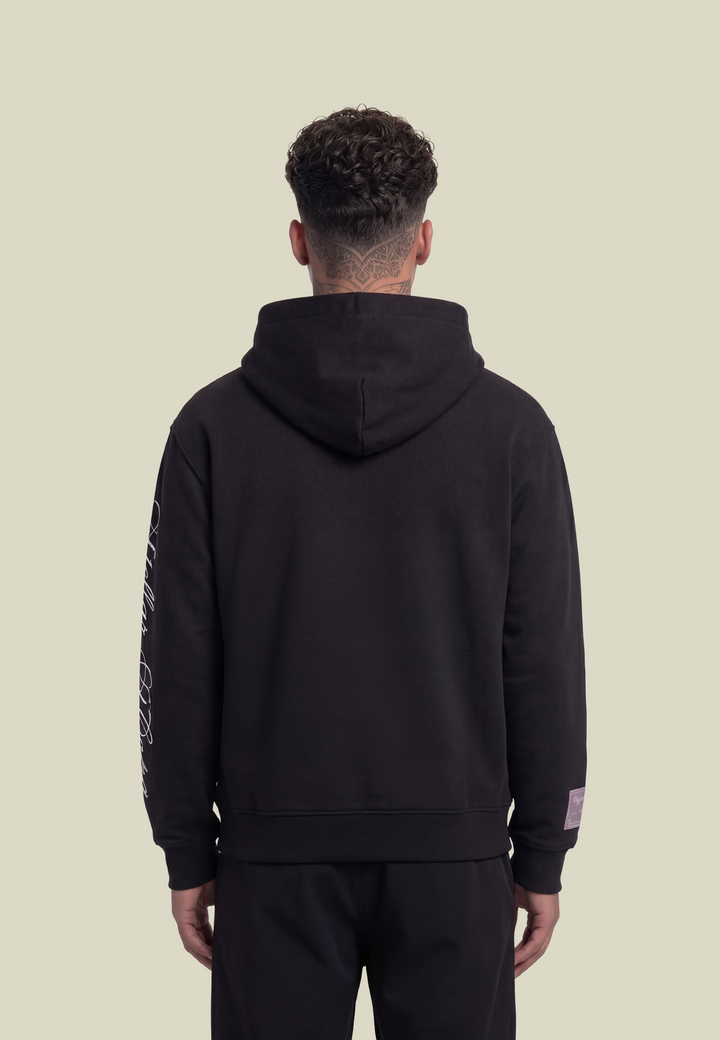 Women's black casual hoodie