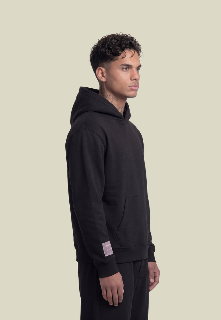 Women's black casual hoodie