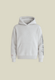 Grey unisex hooded sweatshirt
