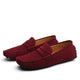 Men's moc toe loafers with penny strap detail and flat sole