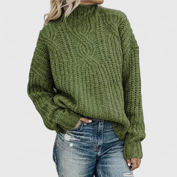Women's Sweater in Green | Bellmere