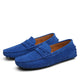 Men's moc toe loafers with penny strap detail and flat sole