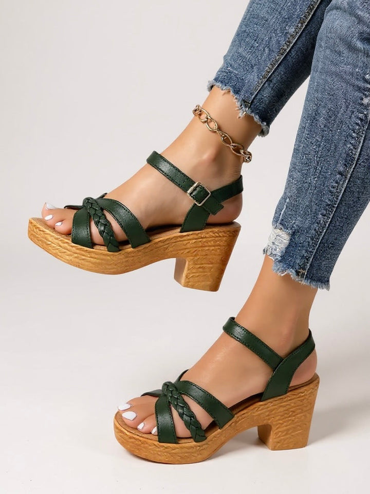 Kaila | Women's Braided Heel Sandals