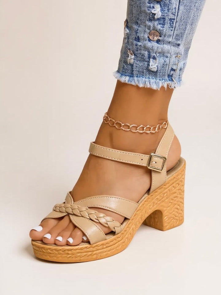 Kaila | Women's Braided Heel Sandals