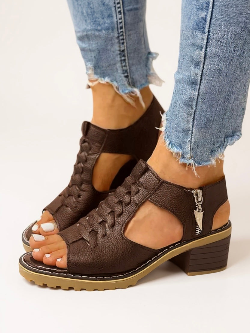 Mei | Women's Zip High Heel Sandals