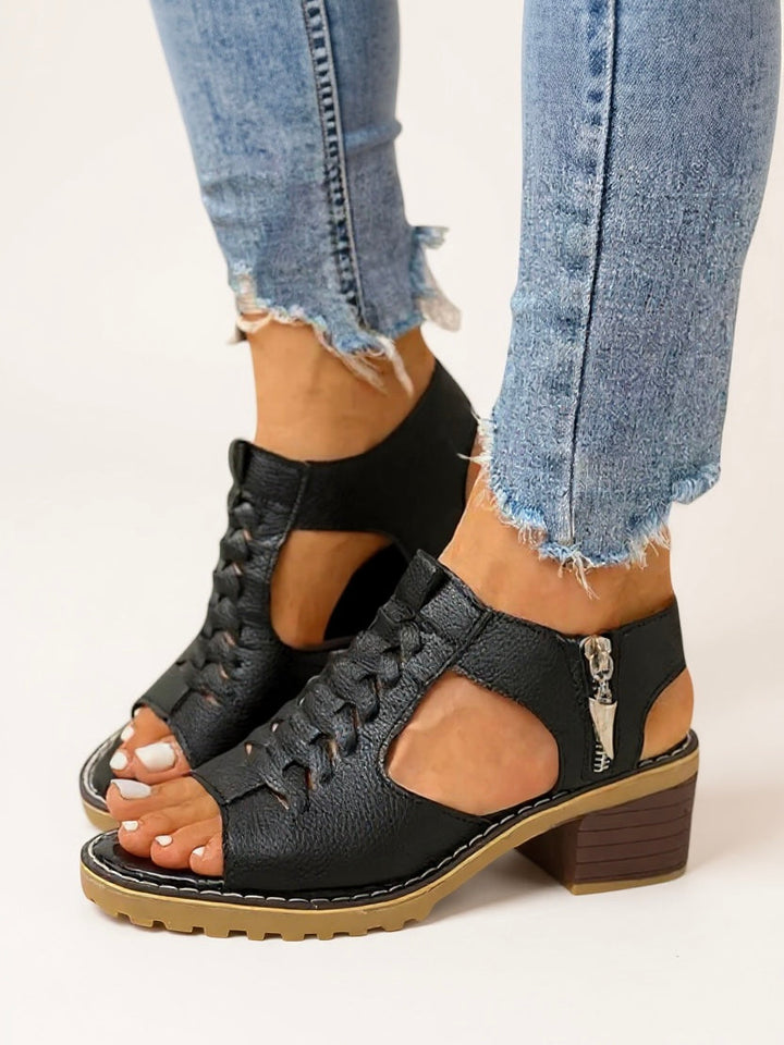 Mei | Women's Zip High Heel Sandals