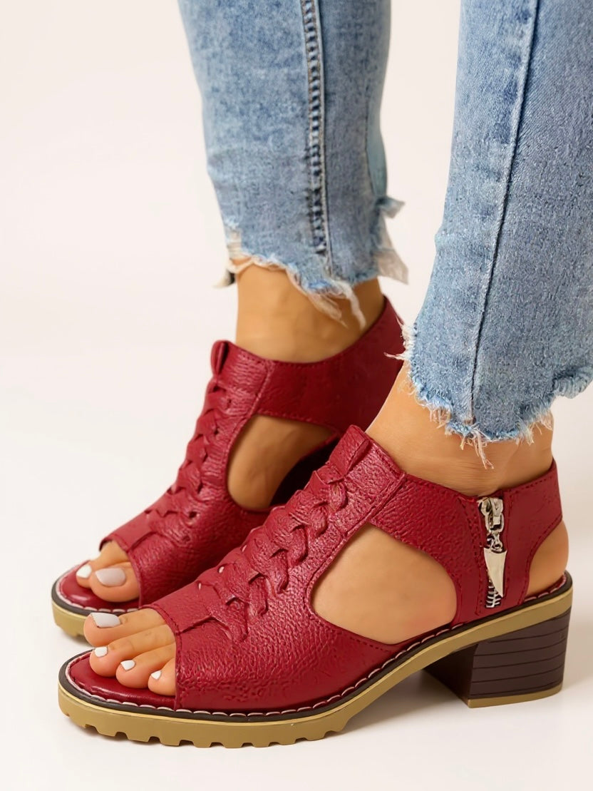 Mei | Women's Zip High Heel Sandals