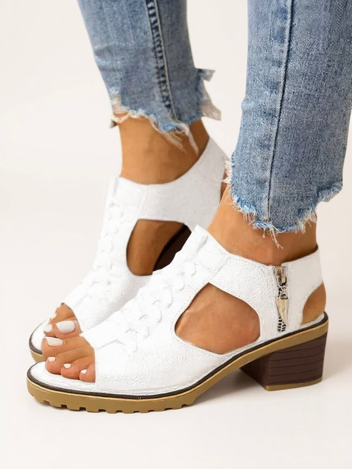 Mei | Women's Zip High Heel Sandals