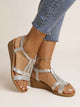 Keira | Women's Embellished Wedge Sandals