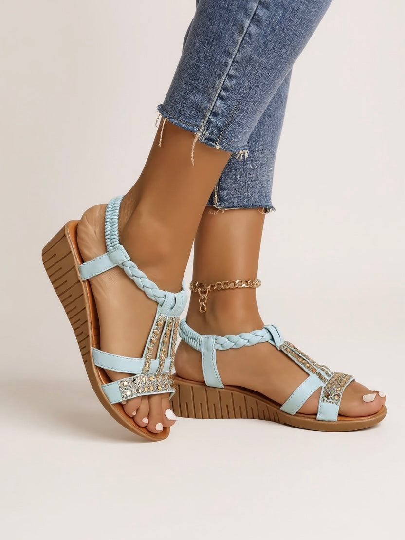 Keira | Women's Embellished Wedge Sandals