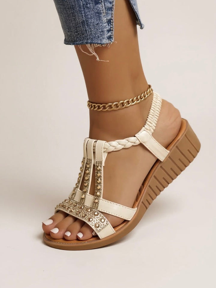 Keira | Women's Embellished Wedge Sandals