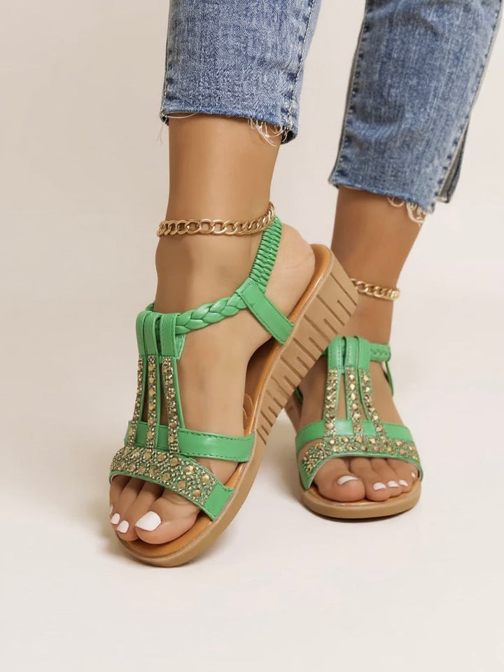Keira | Women's Embellished Wedge Sandals