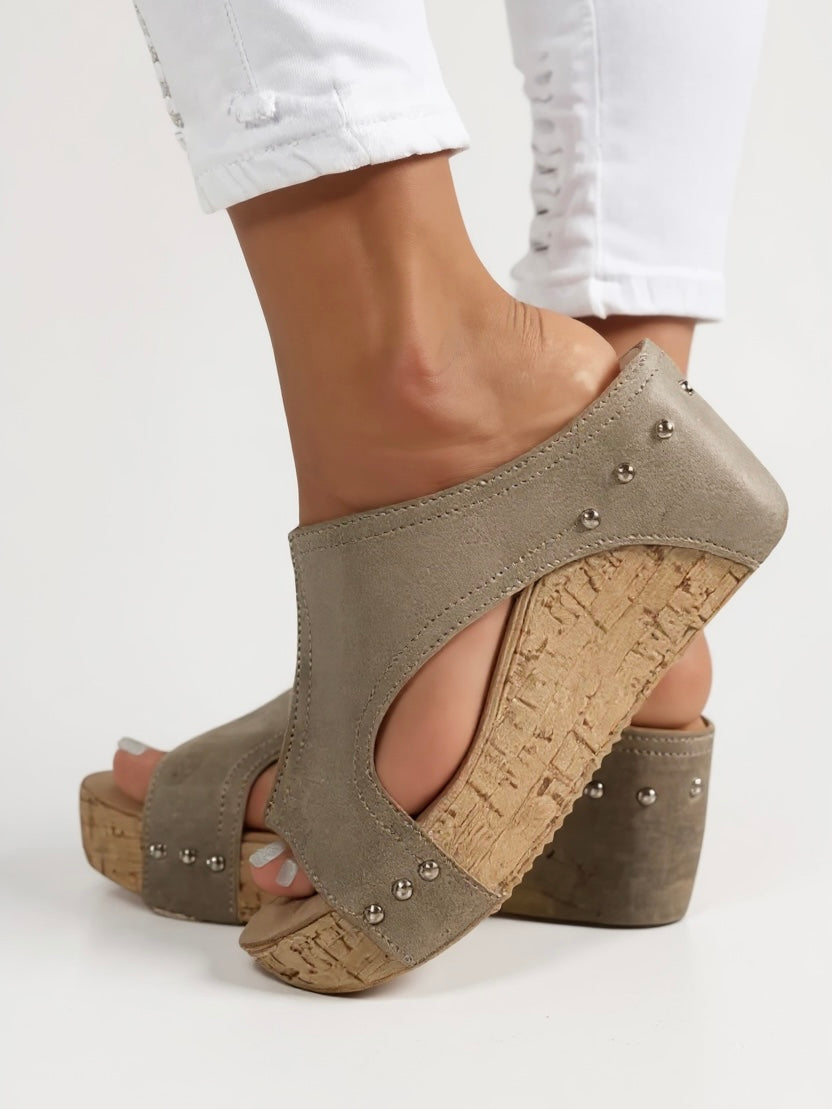 Nadia | Women's Wedge Slide Sandals