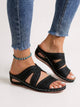 Olive | Women's Embroidered Slide Sandals