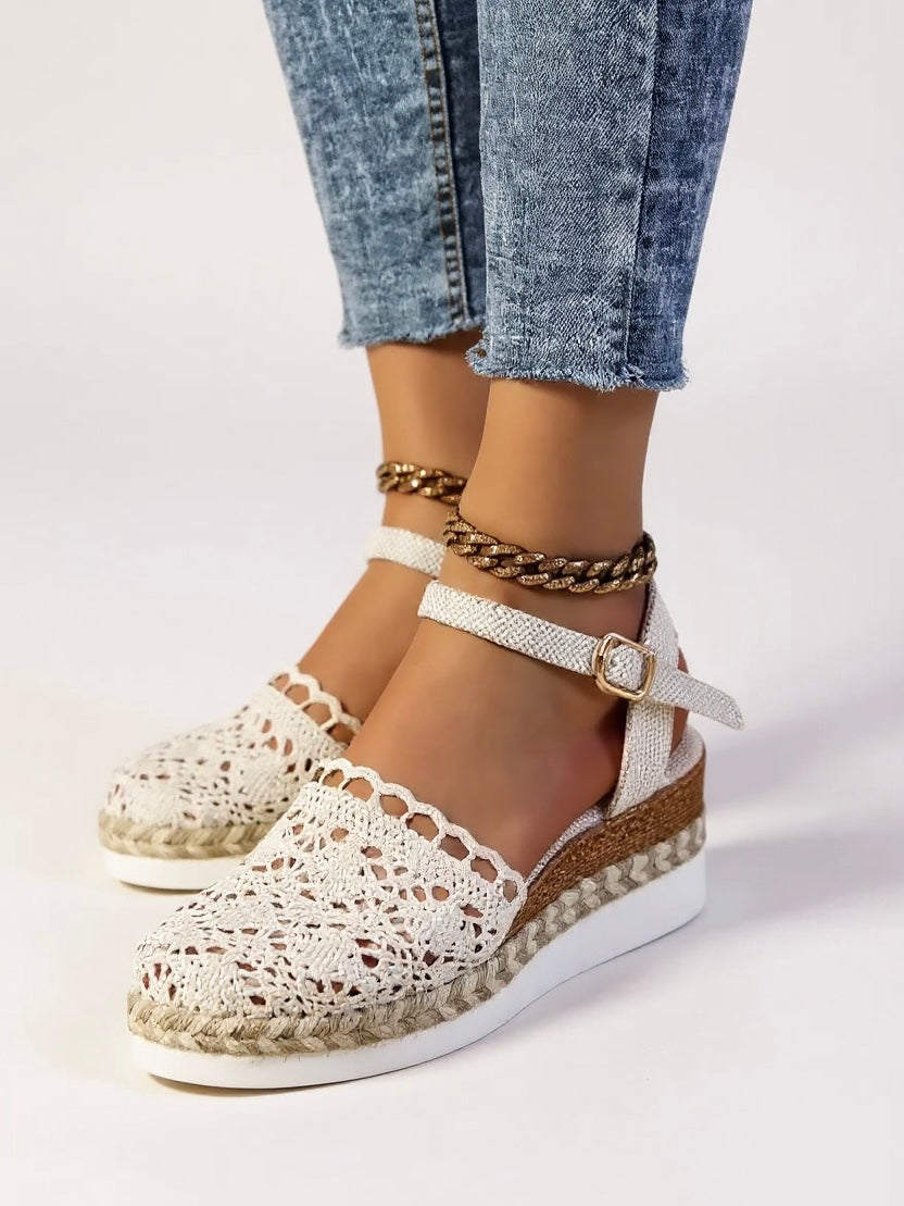 Amaris | Women's Crochet Platform Sandals