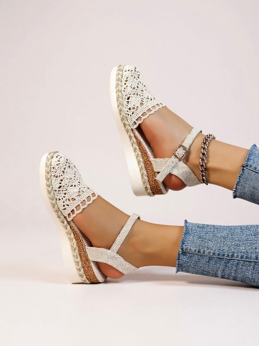 Amaris | Women's Crochet Platform Sandals