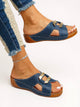 Leah | Women's Double-Buckle Slides