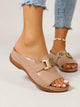 Iolanda | Women's Gold-Buckle Slides