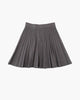 Pleated flared mini skirt with an elasticated waistband
