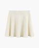 Pleated flared mini skirt with an elasticated waistband