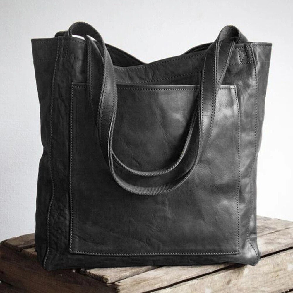 Women's Structured Shoulder Bag in Brown - View 3 | Bellmere