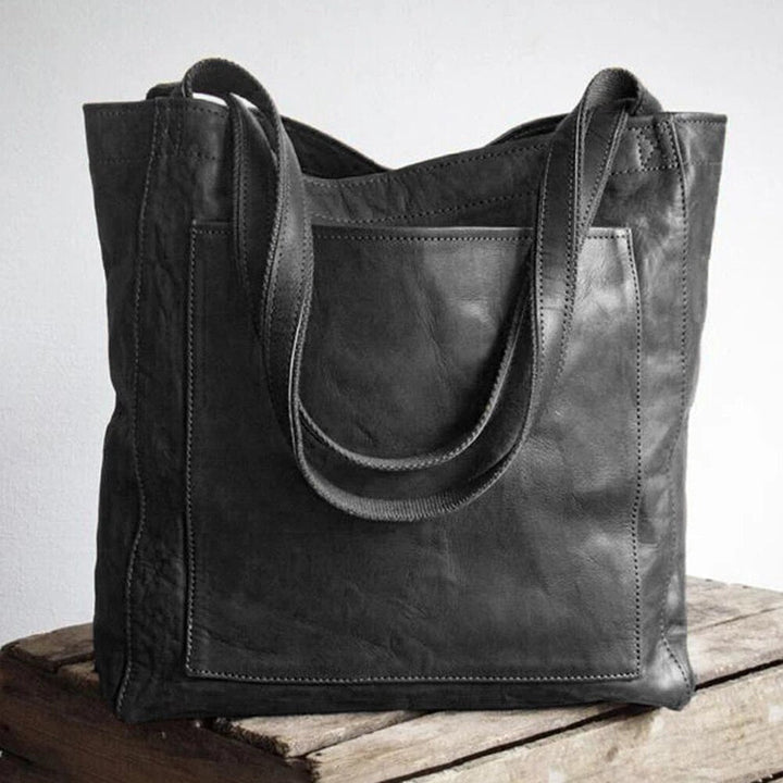 Women's Structured Shoulder Bag in Brown - View 3 | Bellmere
