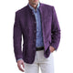 Men's mandarin collar button front jacket with chest and flap pockets