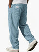 Corduroy trousers with ribbed texture and front pockets