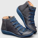 Unisex orthopedic high-top boots with laces and side zippers