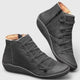 Unisex orthopedic high-top boots with laces and side zippers