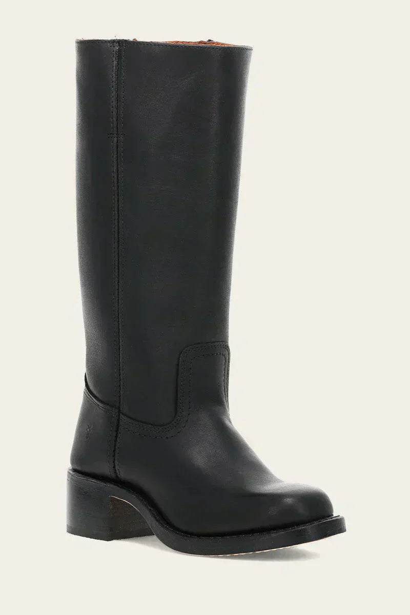 Women's Knee-High Boots with Structured Sole in Brown - View 13 | Bellmere