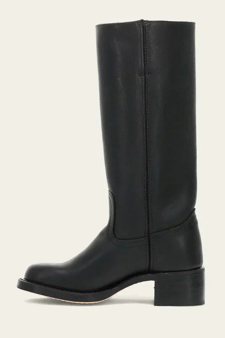 Women's Knee-High Boots with Structured Sole in Brown - View 15 | Bellmere