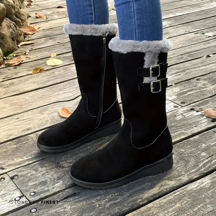 Women's Comfort Winter Boots in Black | Bellmere