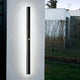 Linear outdoor wall lamp for exterior wall lighting