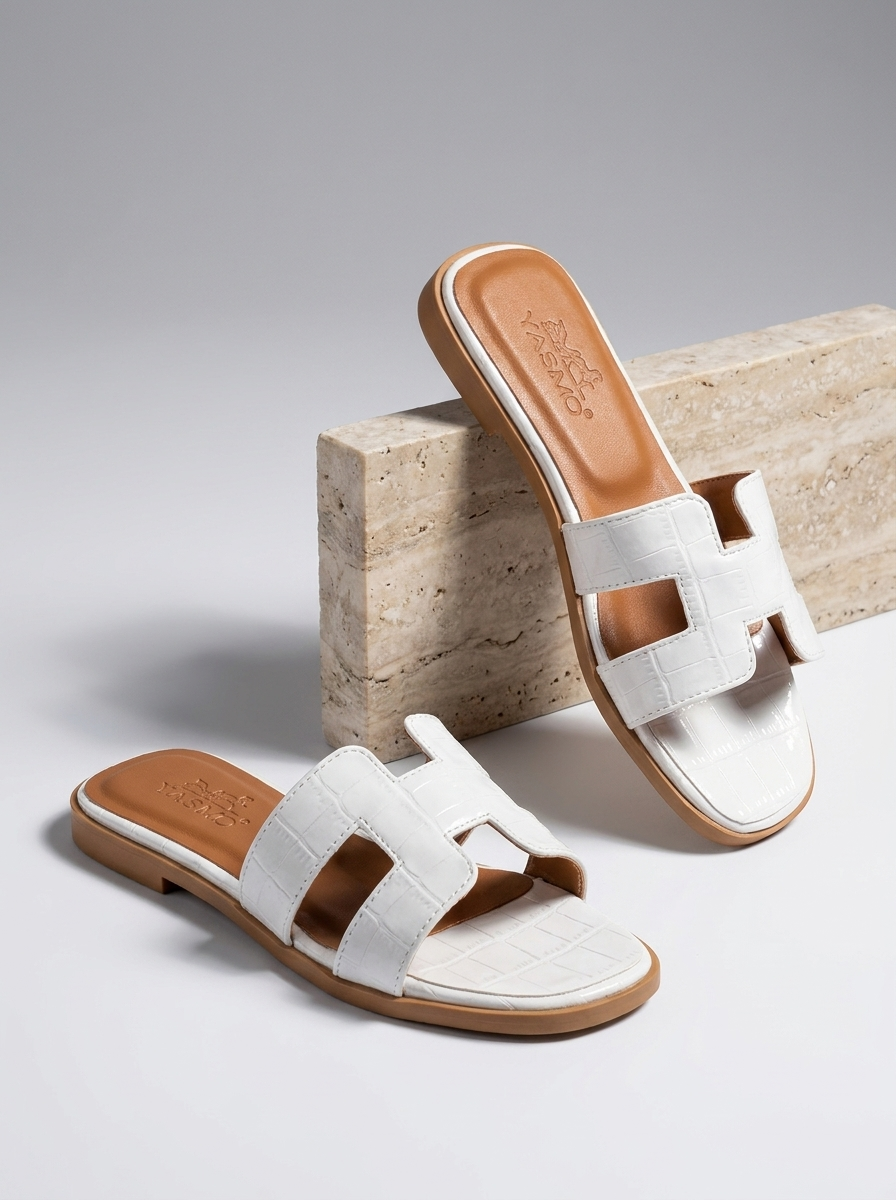 Damer Læder Slippers