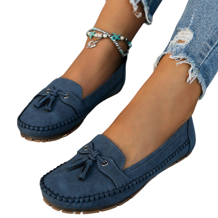 Women's Tassel Moccasin Loafers, Contoured Flat Slip-Ons