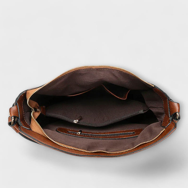 Women's Shoulder Bag with Adjustable Strap in Black - View 5 | Bellmere