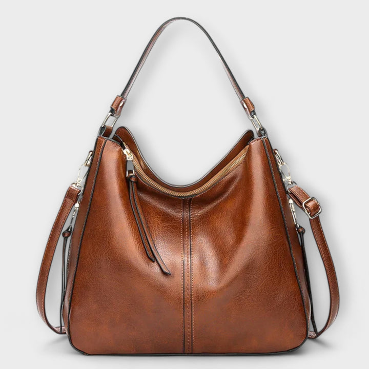 Women's Shoulder Bag with Adjustable Strap in Black | Bellmere