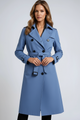 Women's belted double-breasted trench coat