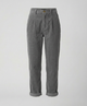 Women's straight leg corduroy trousers with pleated front and cuffs