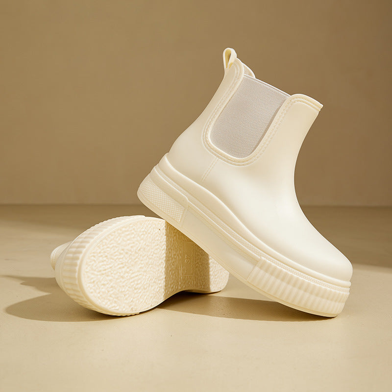 Women's Water-resistant Rain Boots in Green - View 6 | Bellmere