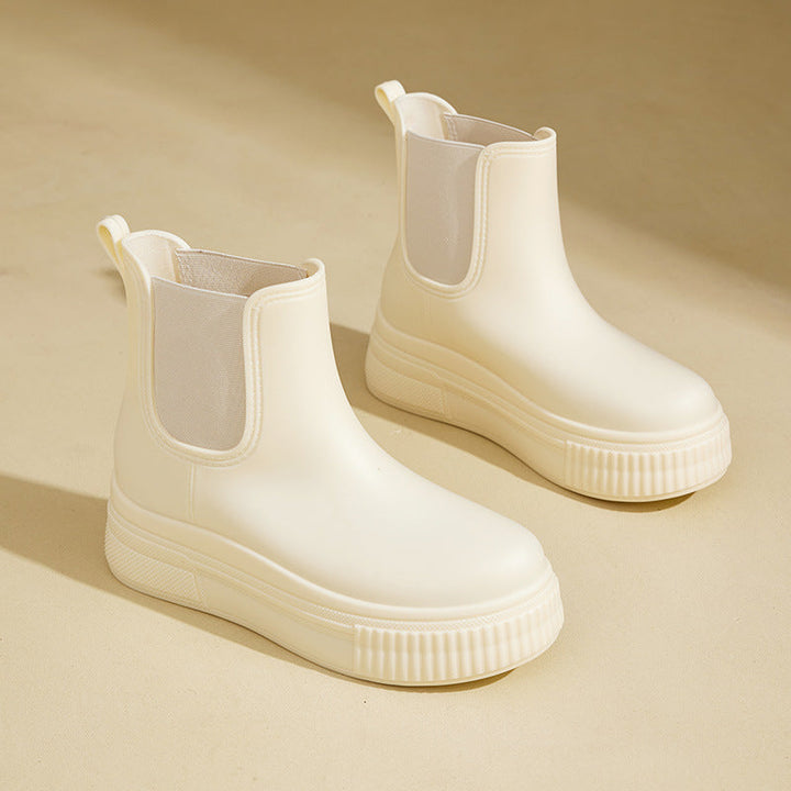 Women's Water-resistant Rain Boots in Green - View 2 | Bellmere