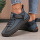 Unisex lace-up high-top sneakers with round toes and flat soles