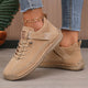 Unisex lace-up high-top sneakers with round toes and flat soles