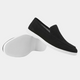 Men's slip-on loafers with visible stitching and light-coloured soles