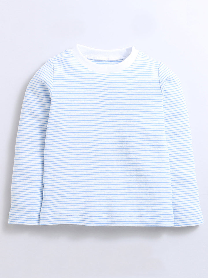 Layered hooded top with striped sleeves and cuffed joggers set