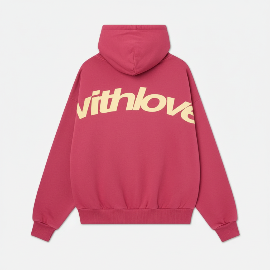 Women's hooded hoodie with long sleeves and kangaroo pocket
