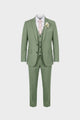 Three-piece suit with jacket waistcoat and matching trousers
