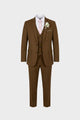 Three-piece suit with jacket waistcoat and matching trousers